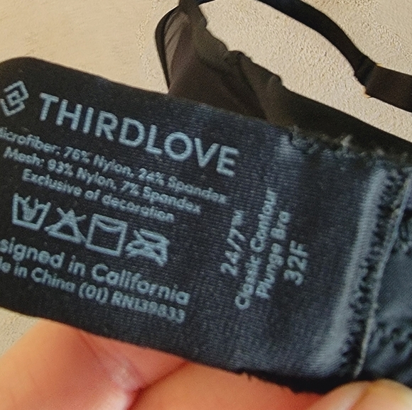 24/7 Third Love Classic Contour Plunge Bra third - Picture 7 of 7